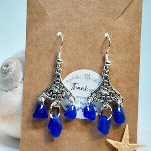 Sea glass earrings